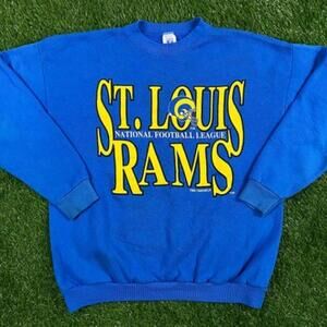 St Louis Rams Crewneck Sweatshirt Made Usa N Fl Football 1992